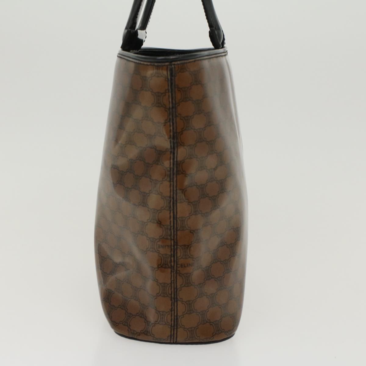 Luxury CELINE Macadam Canvas Hand Bag Brown 47388