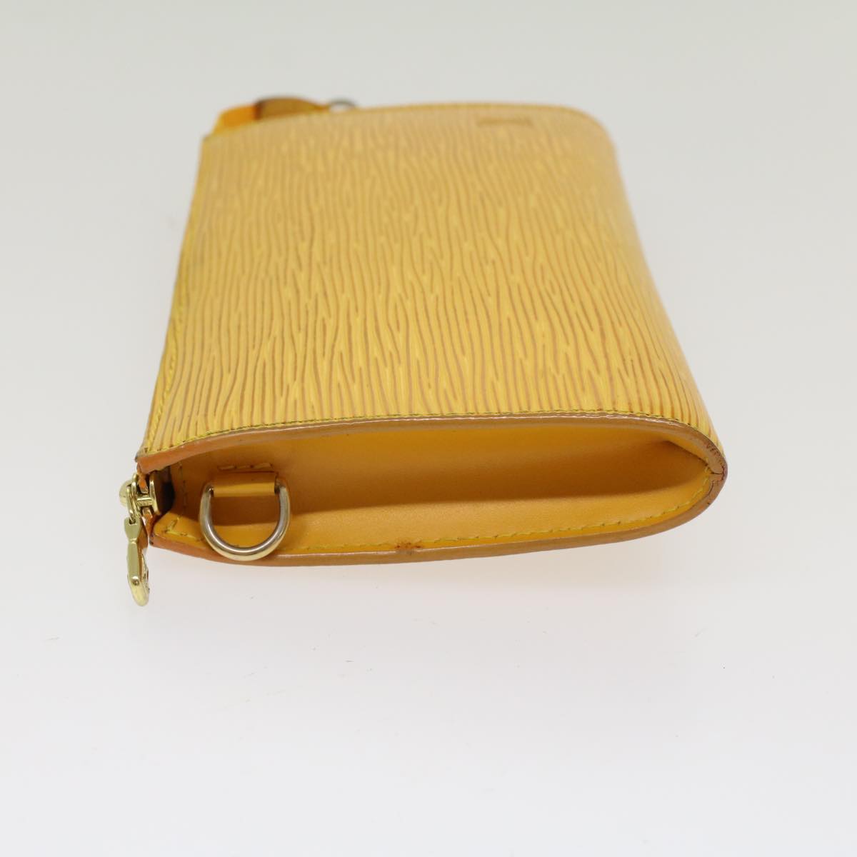 LOUIS VUITTON Epi Pochette Accessoires Accessory Pouch Yellow M52989 Auth 47831