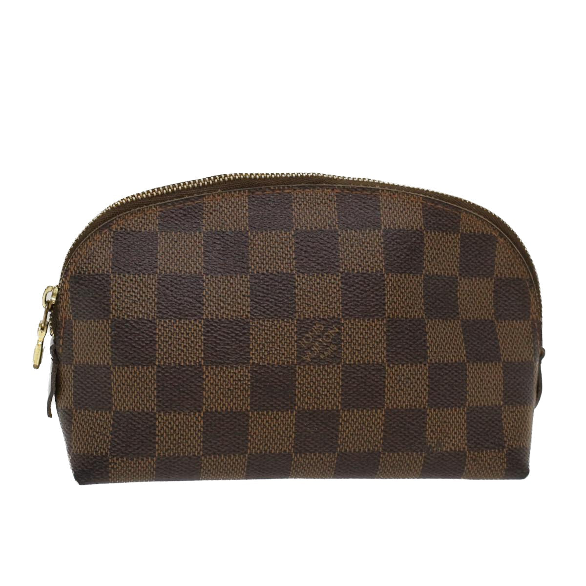 LOUIS VUITTON Damier Ebene Pochette Cosmetic PM Pouch N47516 LV 47836