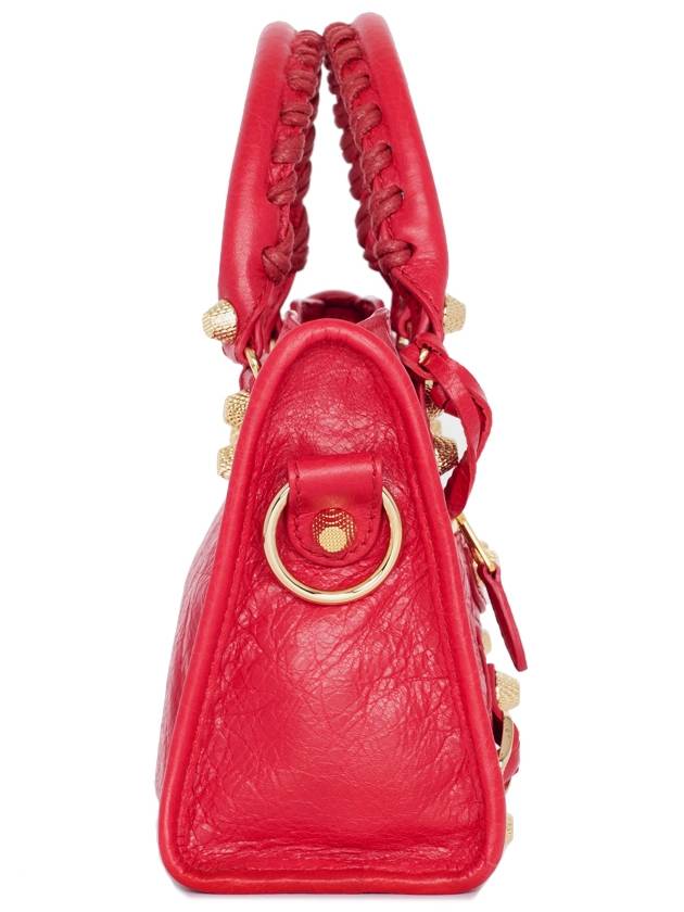 Luxury Balenciaga Trending 2026 Giant City Mini Leather Tote Bag Red