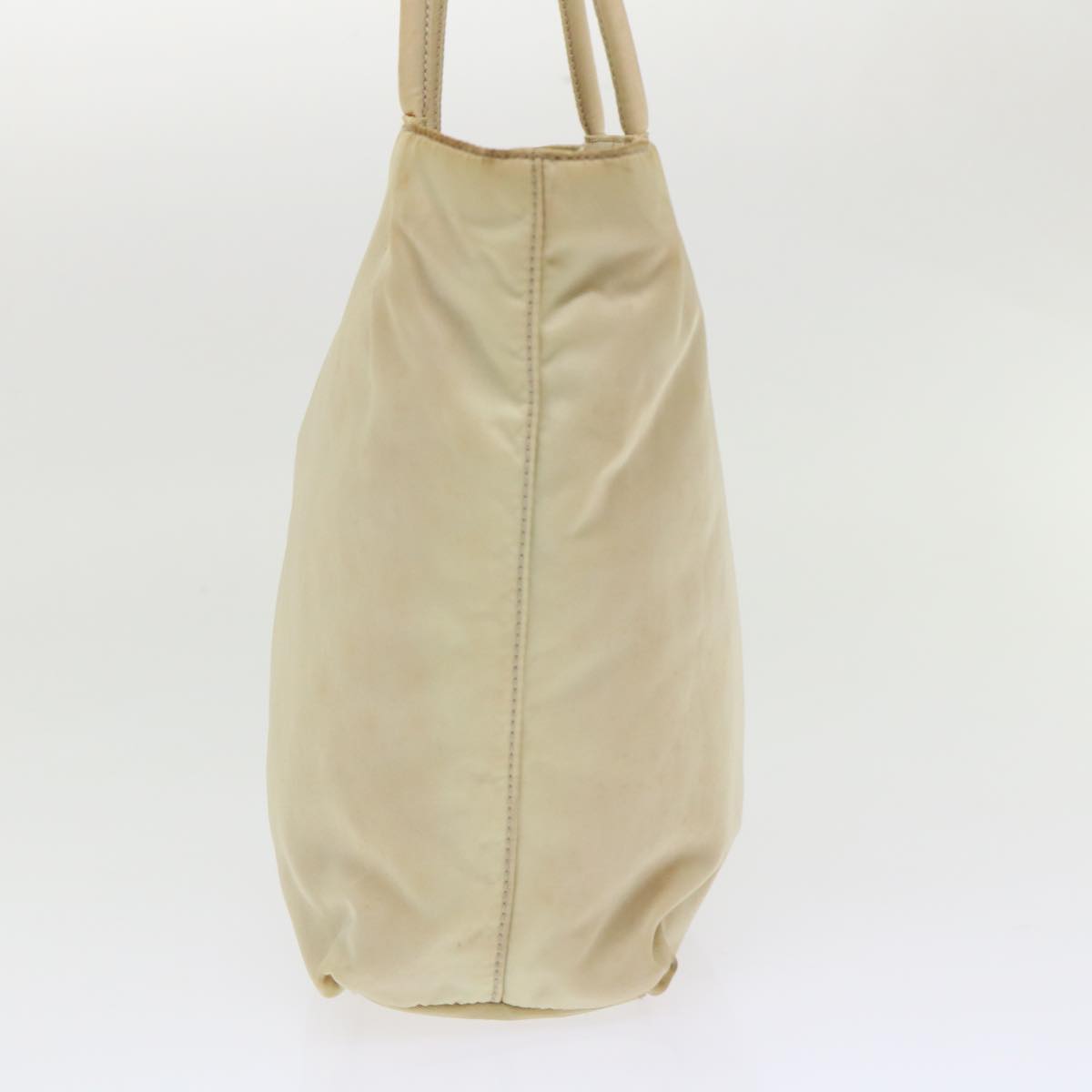 Prada Hand Bag Nylon Beige
