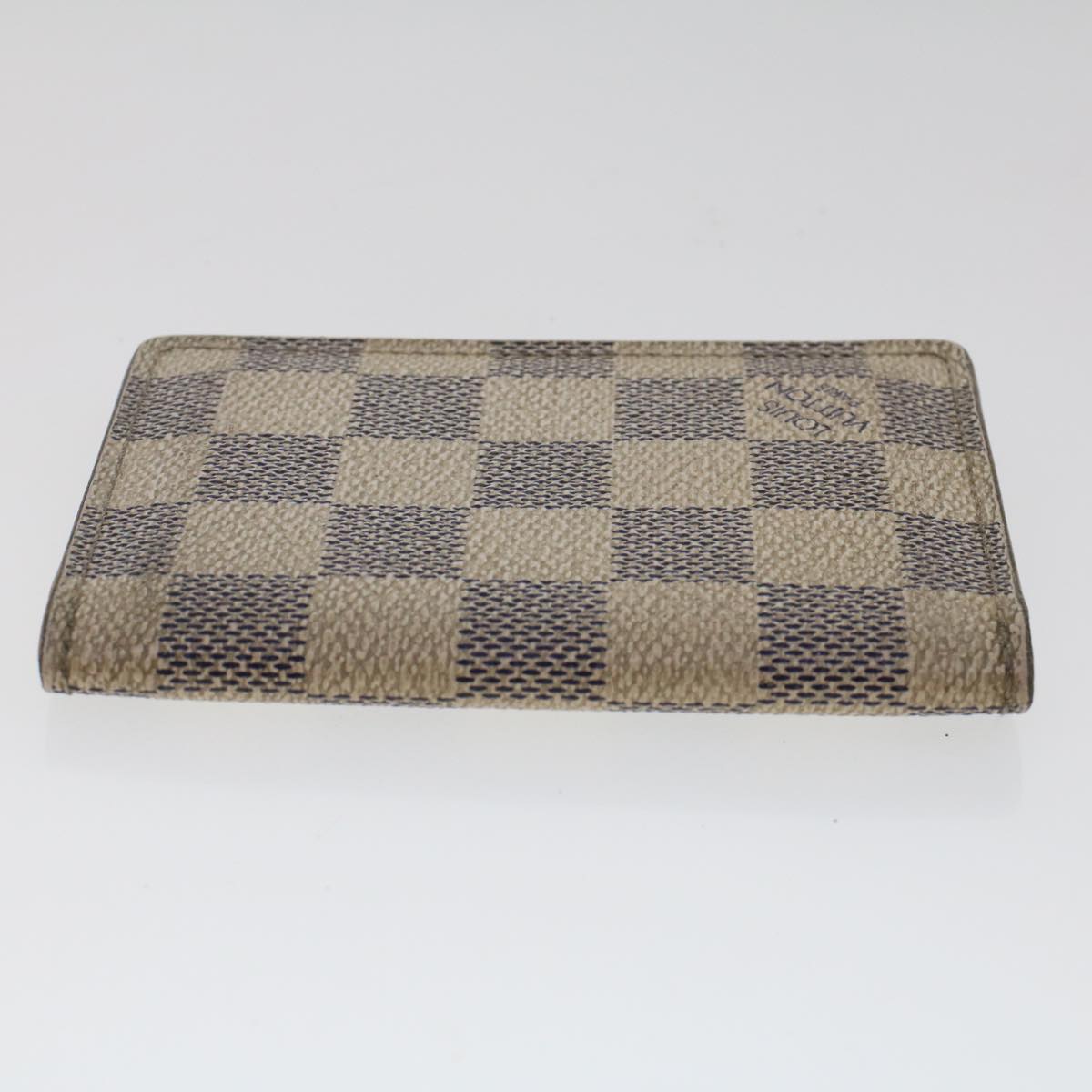 LOUIS VUITTON Damier Azur Organizer Dupoch Card Case N61727 LV 48414