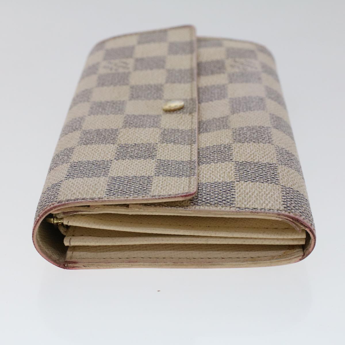 LOUIS VUITTON Damier Azur Portefeuille Sarah Long Wallet N63208 LV 48479