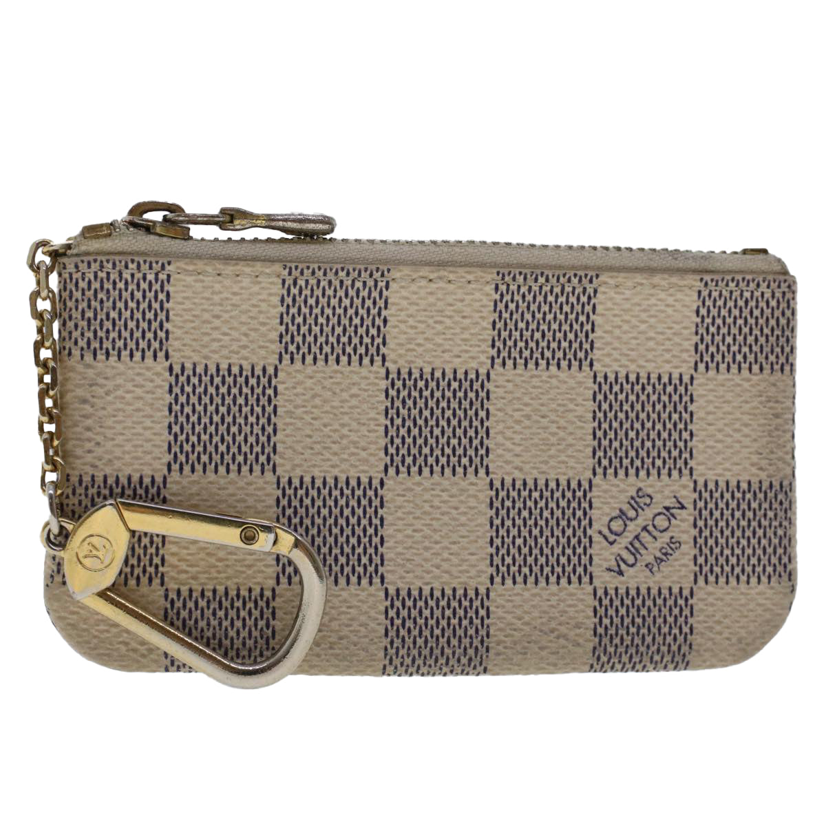 LOUIS VUITTON Damier Azur Pochette Cles Coin Purse N62659 LV 48480
