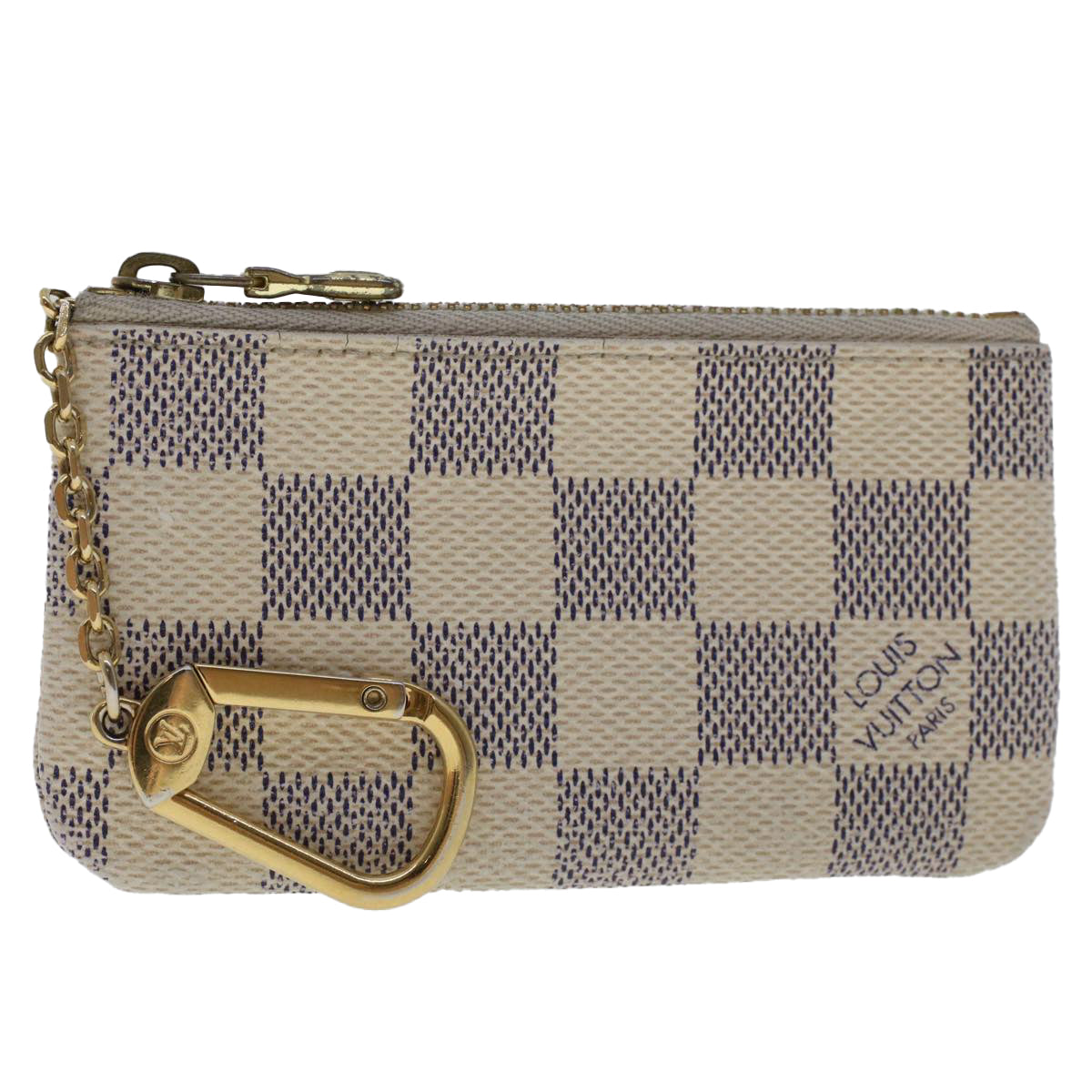 LOUIS VUITTON Damier Azur Pochette Cles Coin Purse N62659 LV 48481