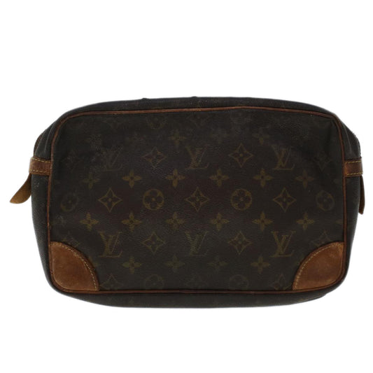 LOUIS VUITTON Monogram Compiegne 28 Clutch Bag M51845 LV 48512
