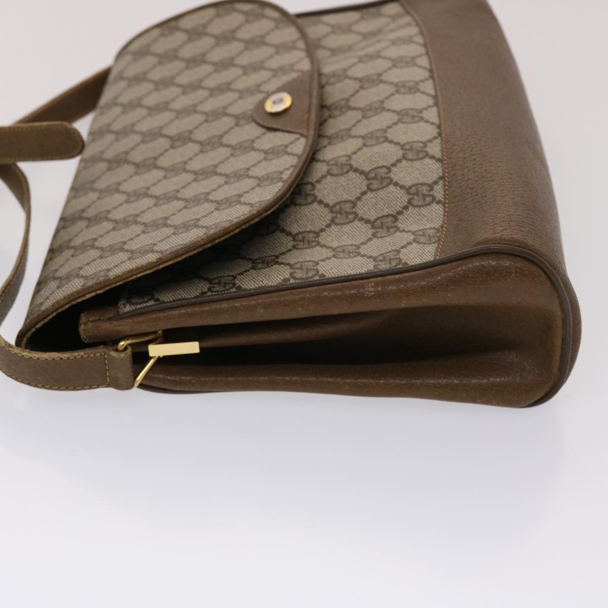 Gucci Leather Canvas Shoulder Bag