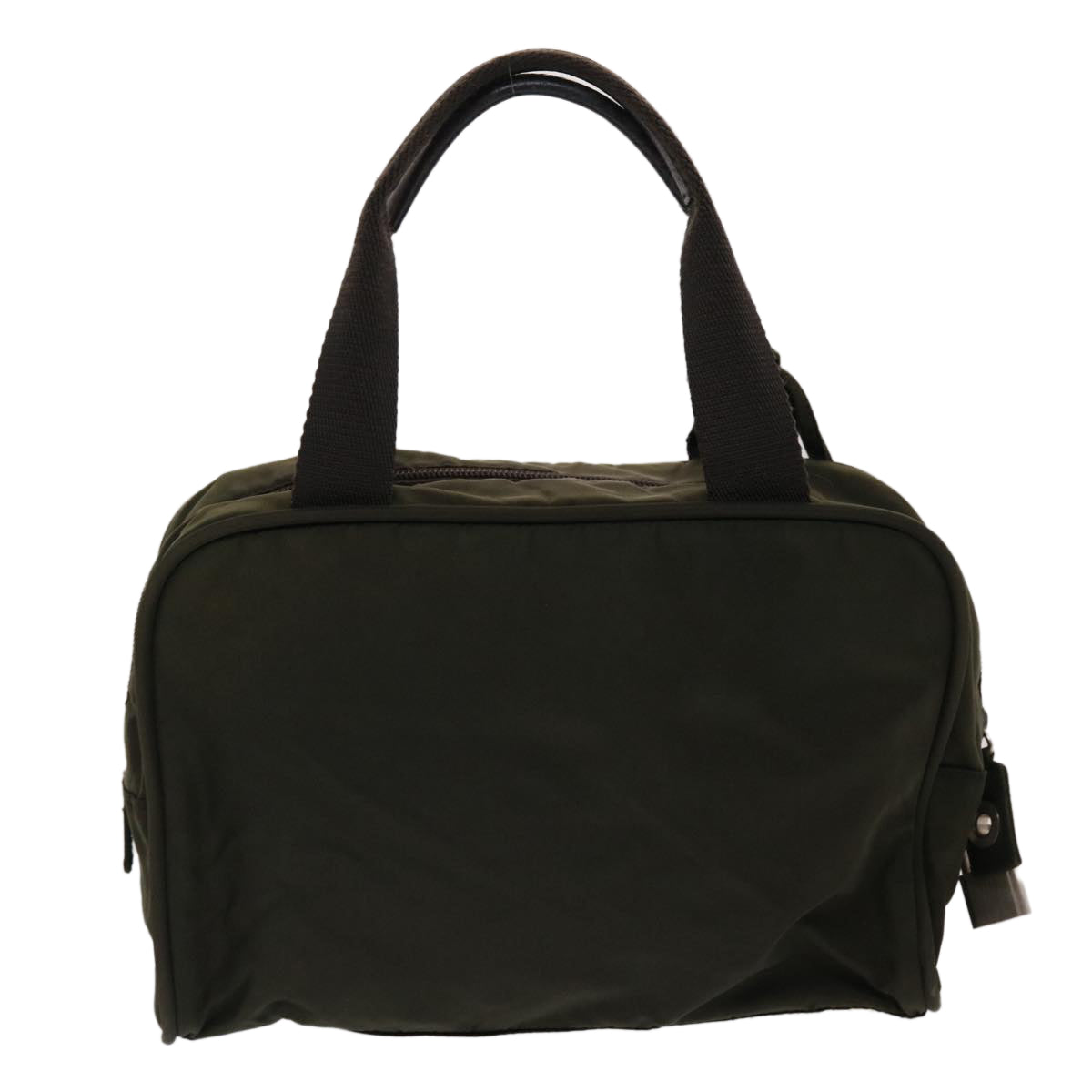 Prada Hand Bag Nylon Khaki