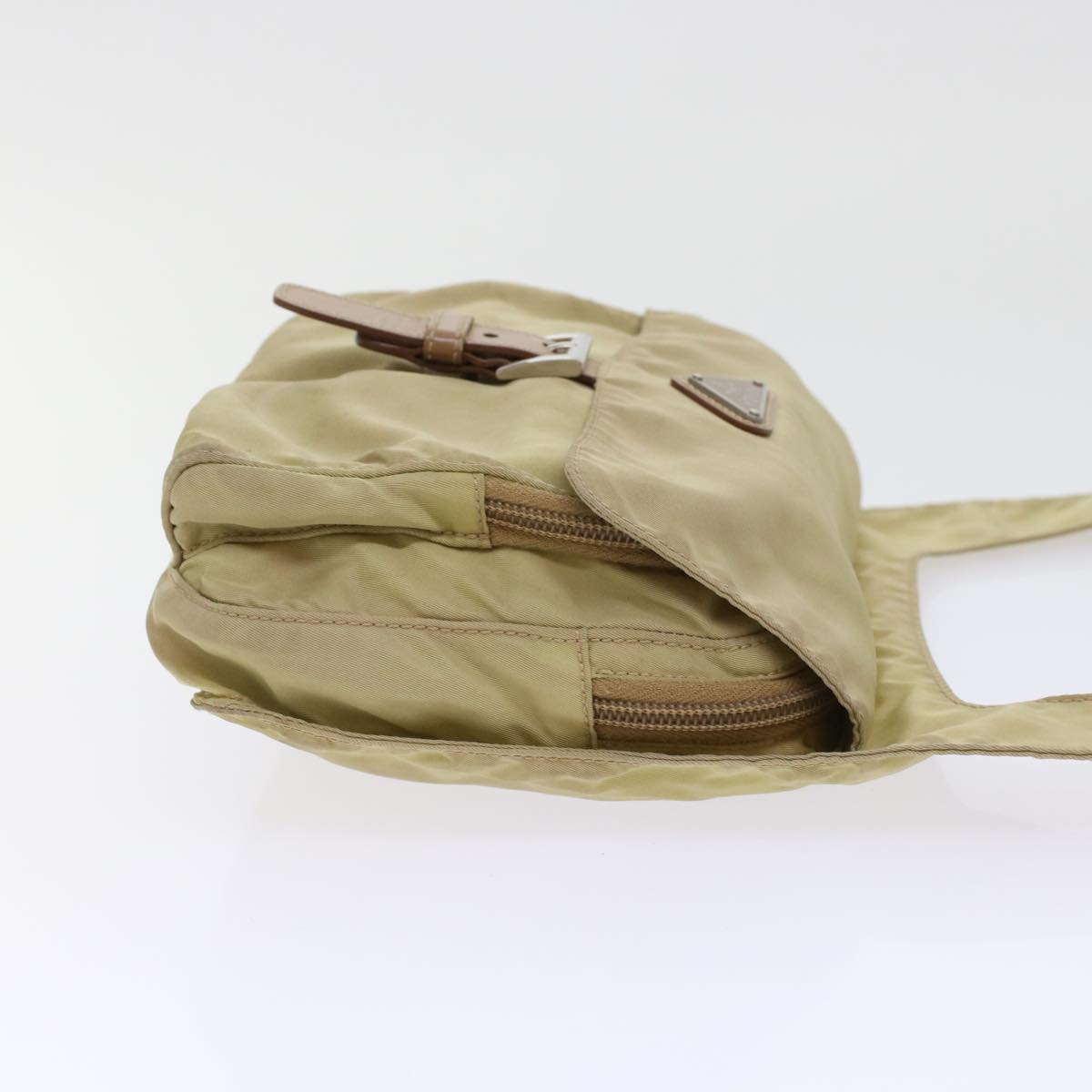 Prada Shoulder Bag Nylon Beige