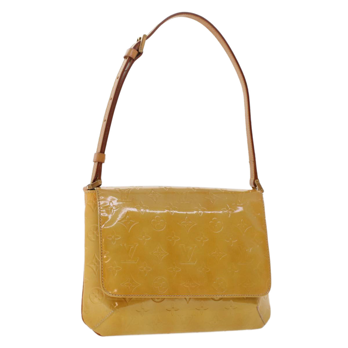 LOUIS VUITTON Monogram Vernis Thompson Street Bag Beige M91301 LV 48860