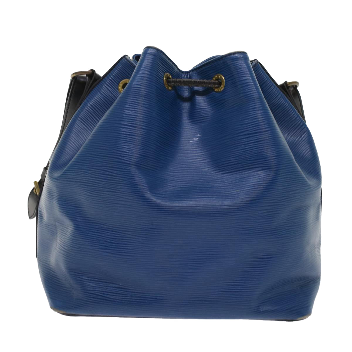 LOUIS VUITTON Epi Petit Noe Shoulder Bag Bicolor Black Blue M44152 48974