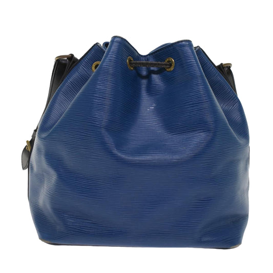 LOUIS VUITTON Epi Petit Noe Shoulder Bag Bicolor Black Blue M44152 48974
