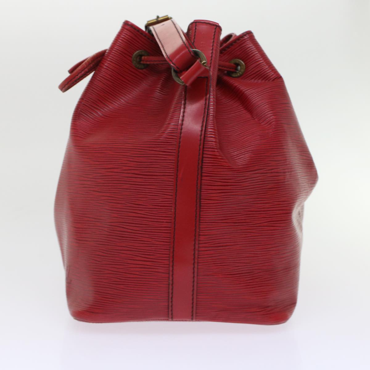 LOUIS VUITTON Epi Petit Noe Shoulder Bag Red M44107 LV 48976