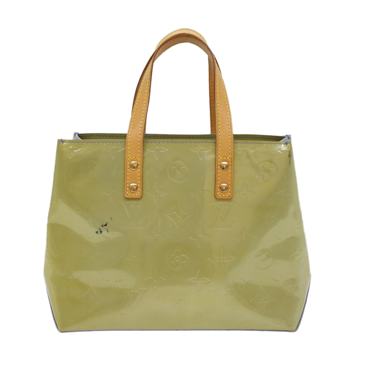 LOUIS VUITTON Monogram Vernis Reade PM Hand Bag Baby Blue LV 48999