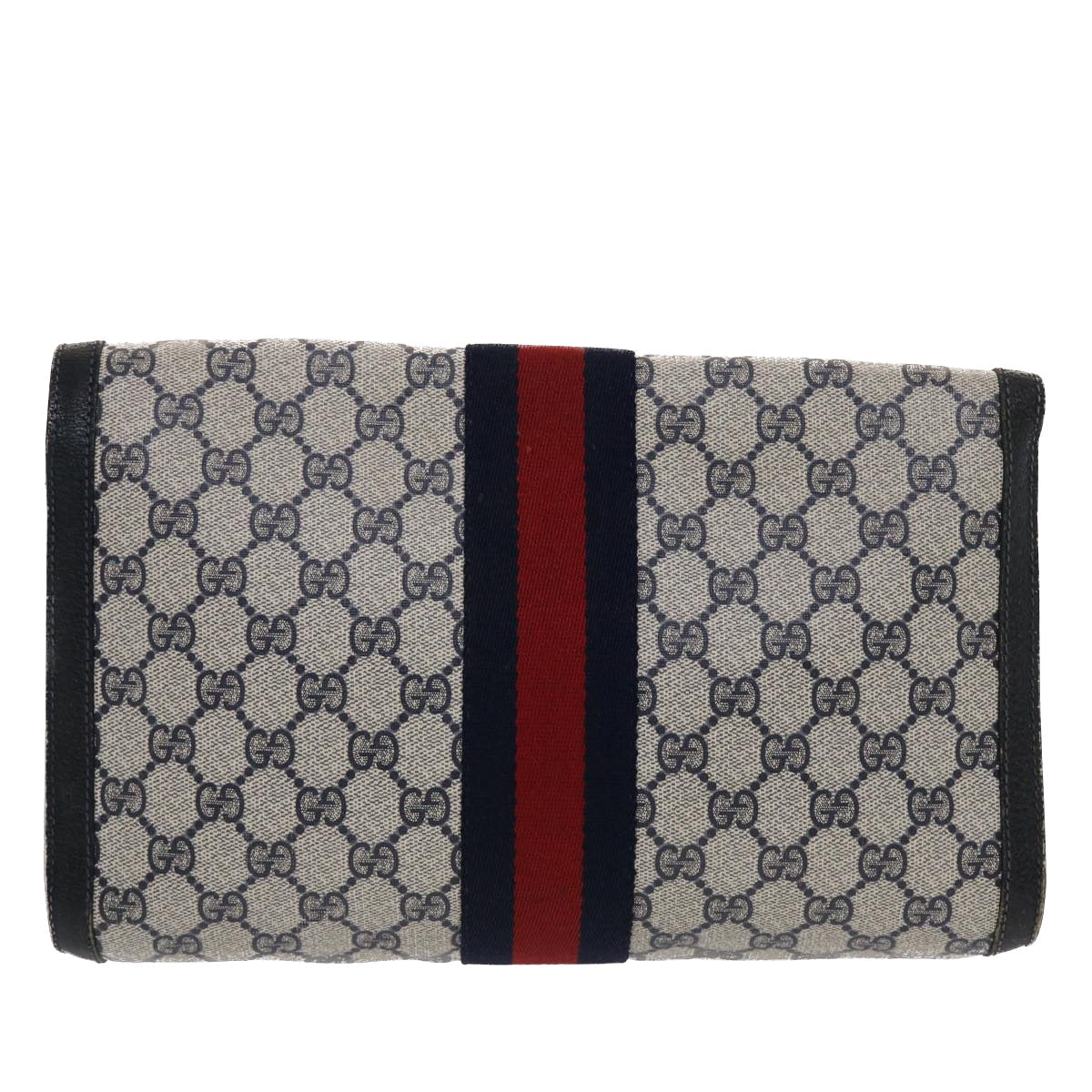 Gucci Leather Canvas Clutch