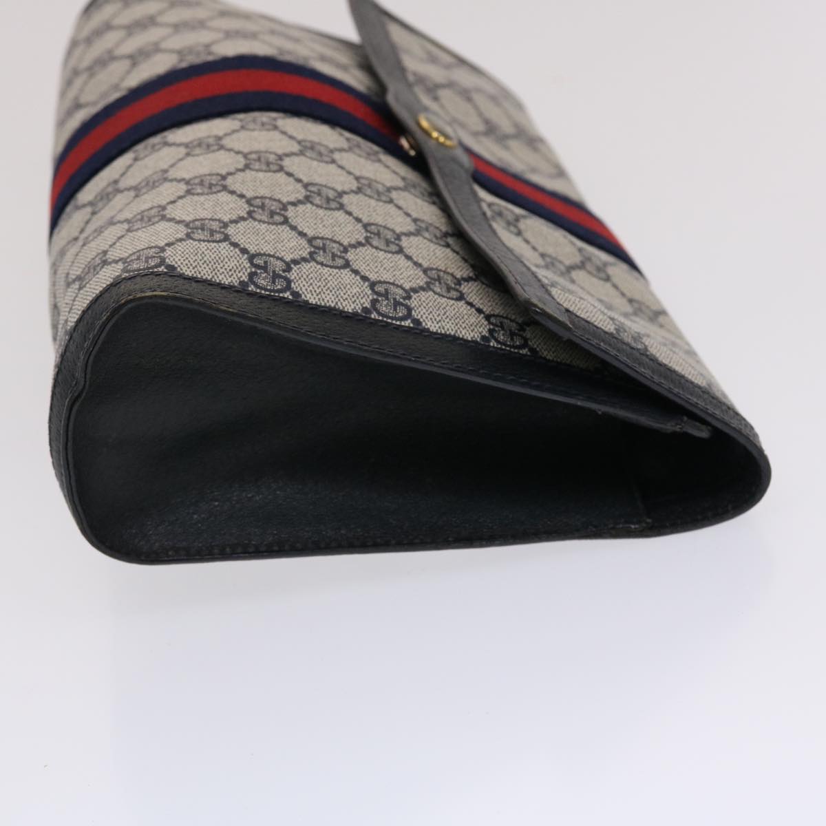 Gucci Leather Canvas Clutch