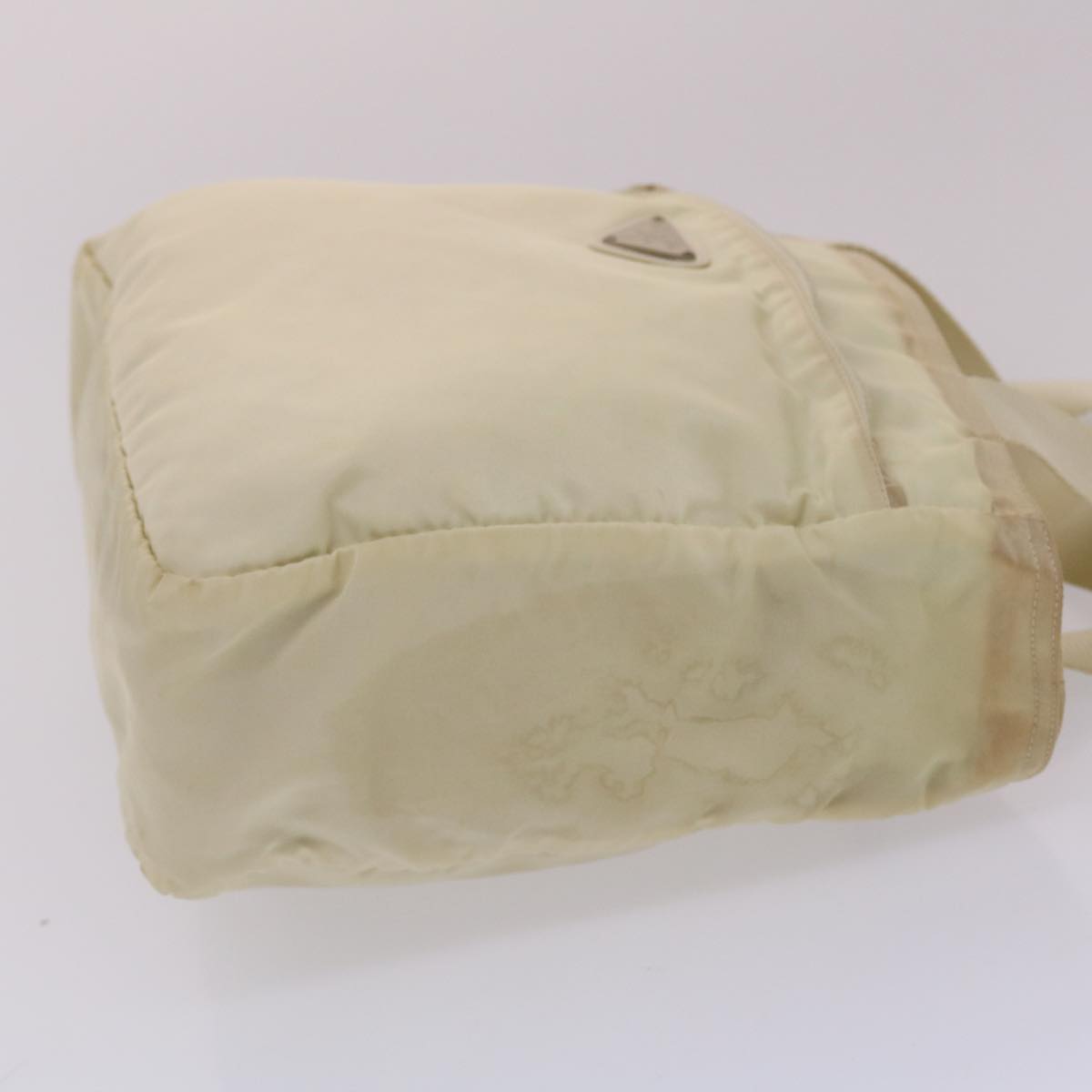 Prada Shoulder Bag Nylon Beige Cream