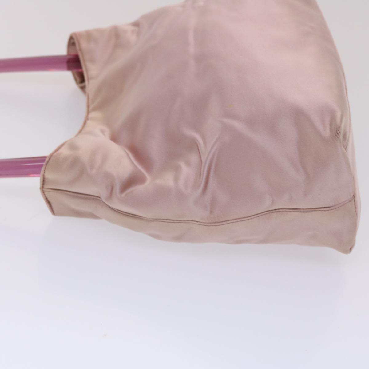 Prada Hand Bag Satin Pink