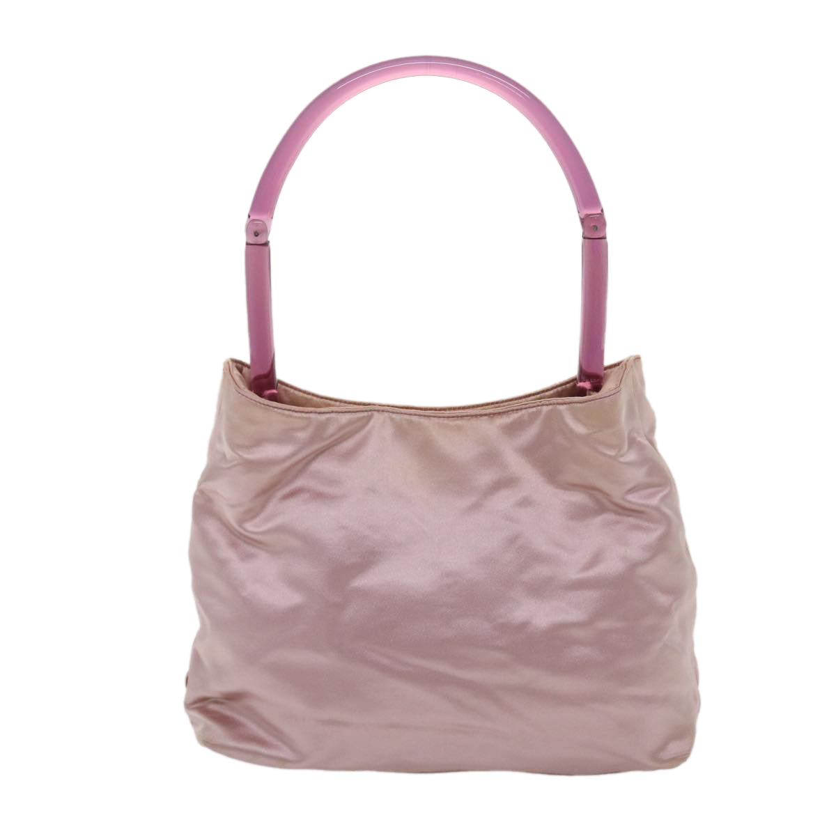 Prada Hand Bag Satin Pink