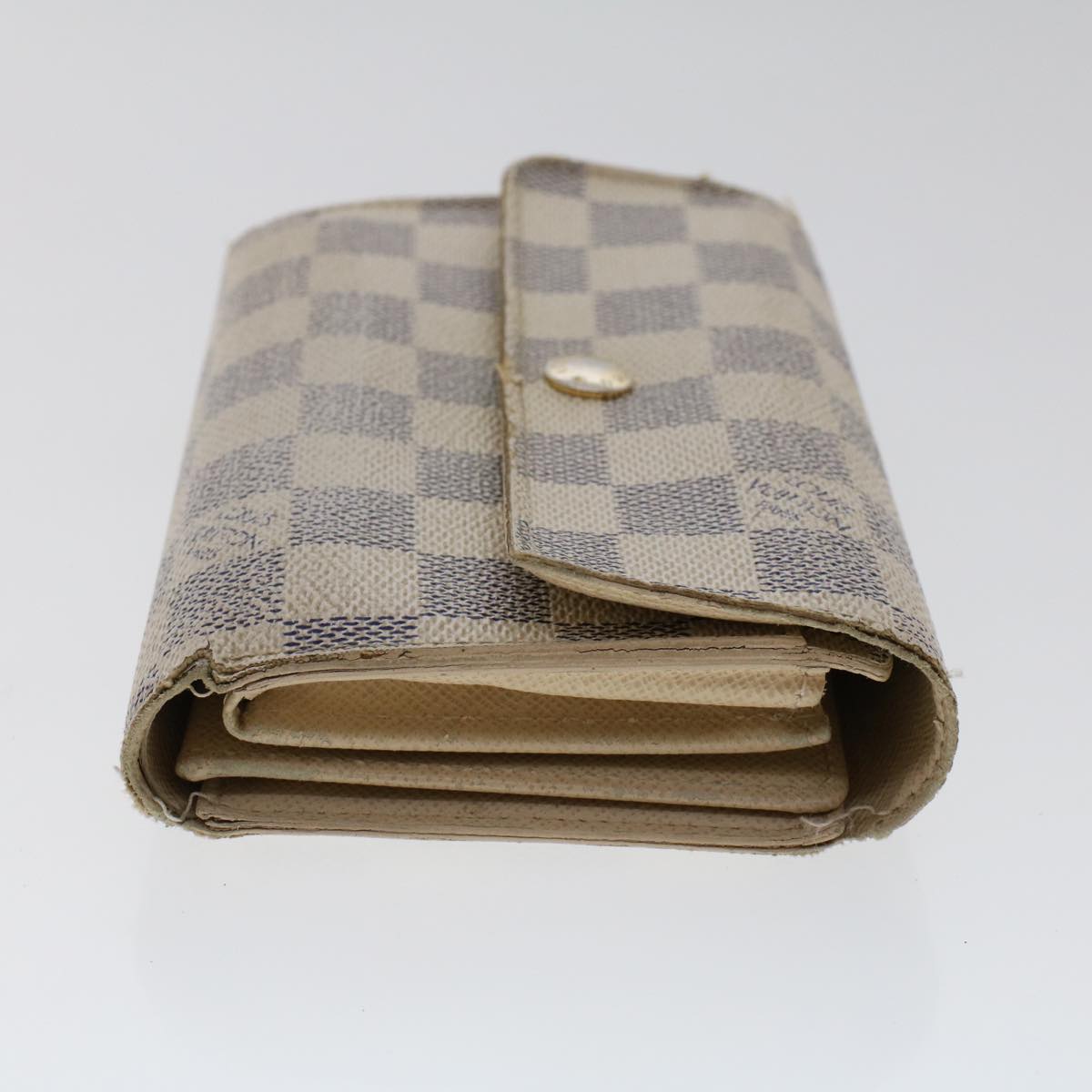 LOUIS VUITTON Damier Azur Portefeuille Alexandra Wallet N63068 LV 49324