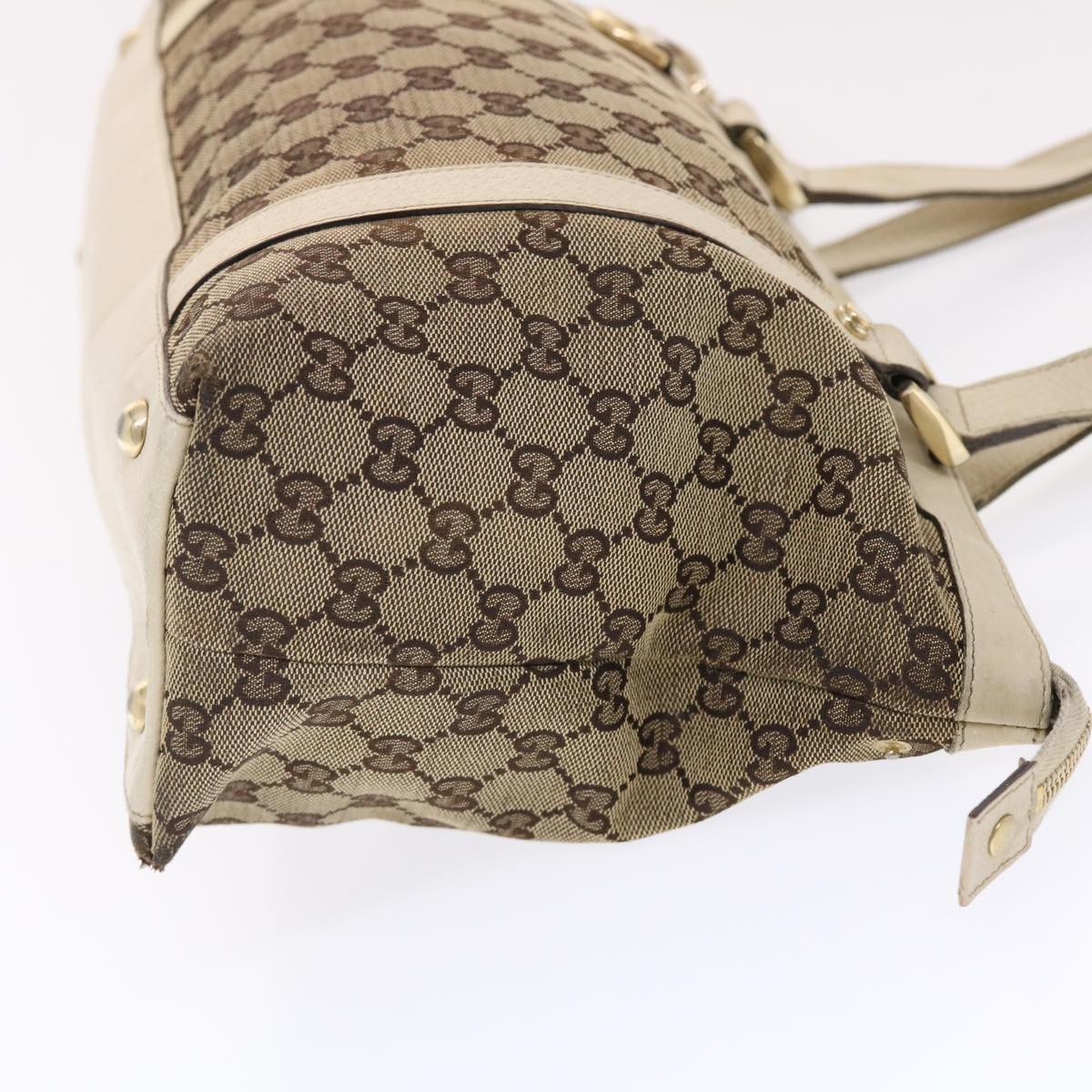 Gucci Leather Canvas Shoulder Bag