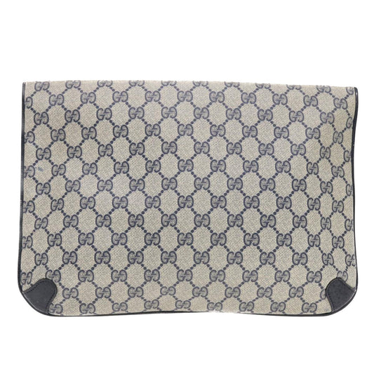 Gucci Leather Canvas Clutch