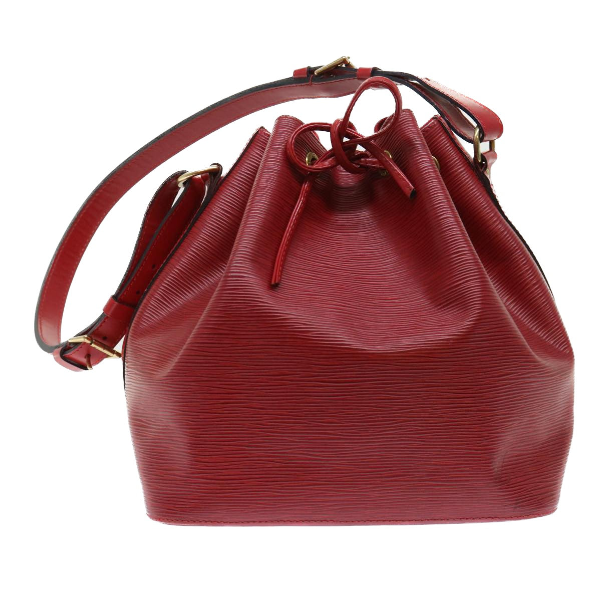 LOUIS VUITTON Epi Petit Noe Shoulder Bag Red M44107 LV 49850