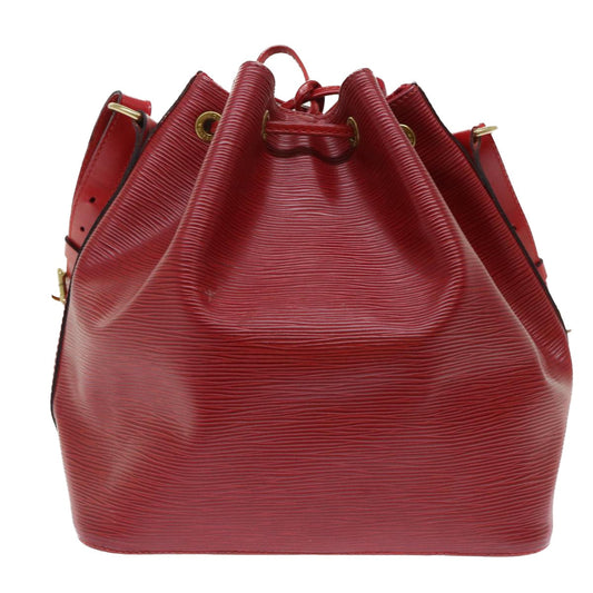 LOUIS VUITTON Epi Petit Noe Shoulder Bag Red M44107 LV 49850