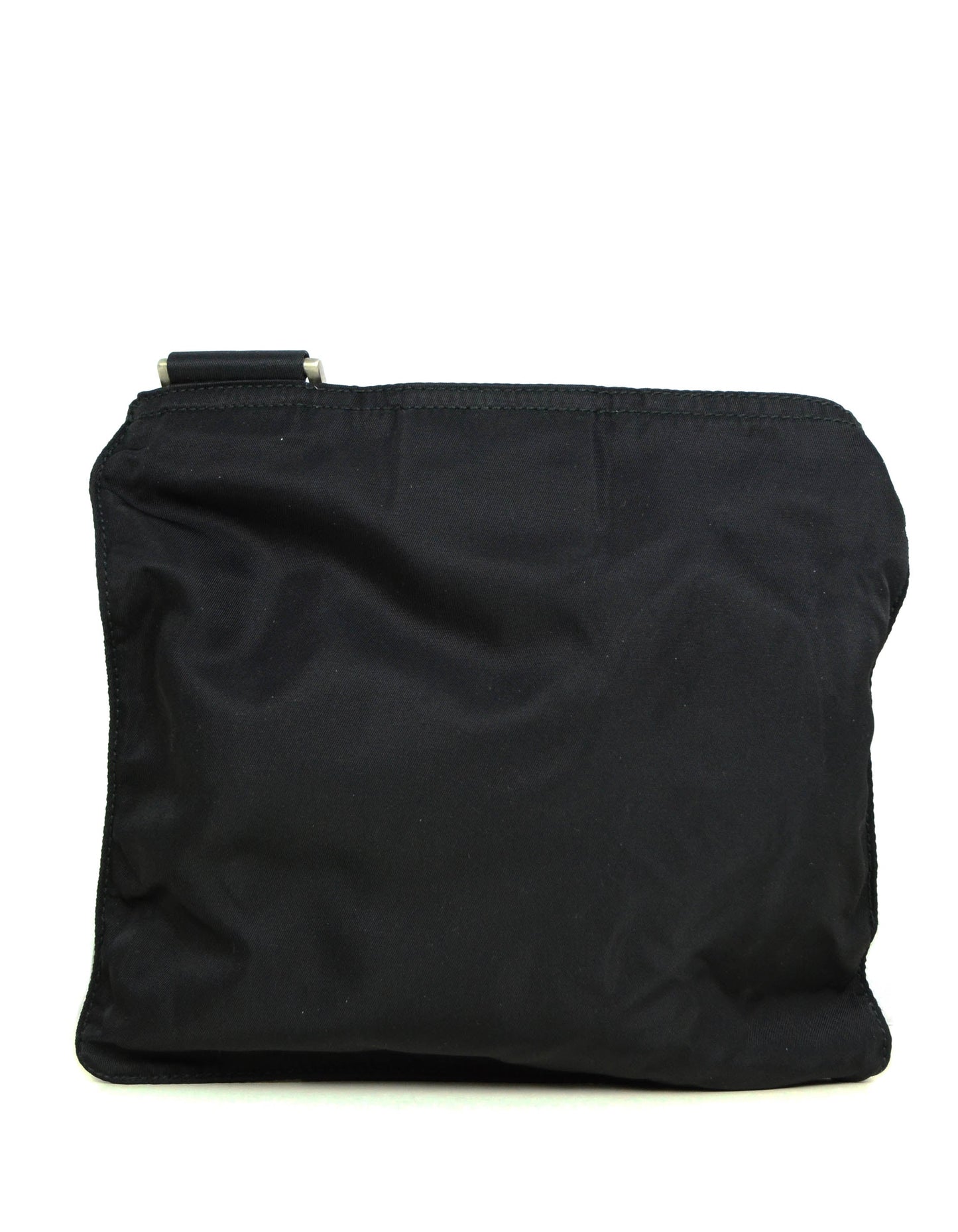 Prada Black Tessuto Nylon Flat Mini Crossbody Bag