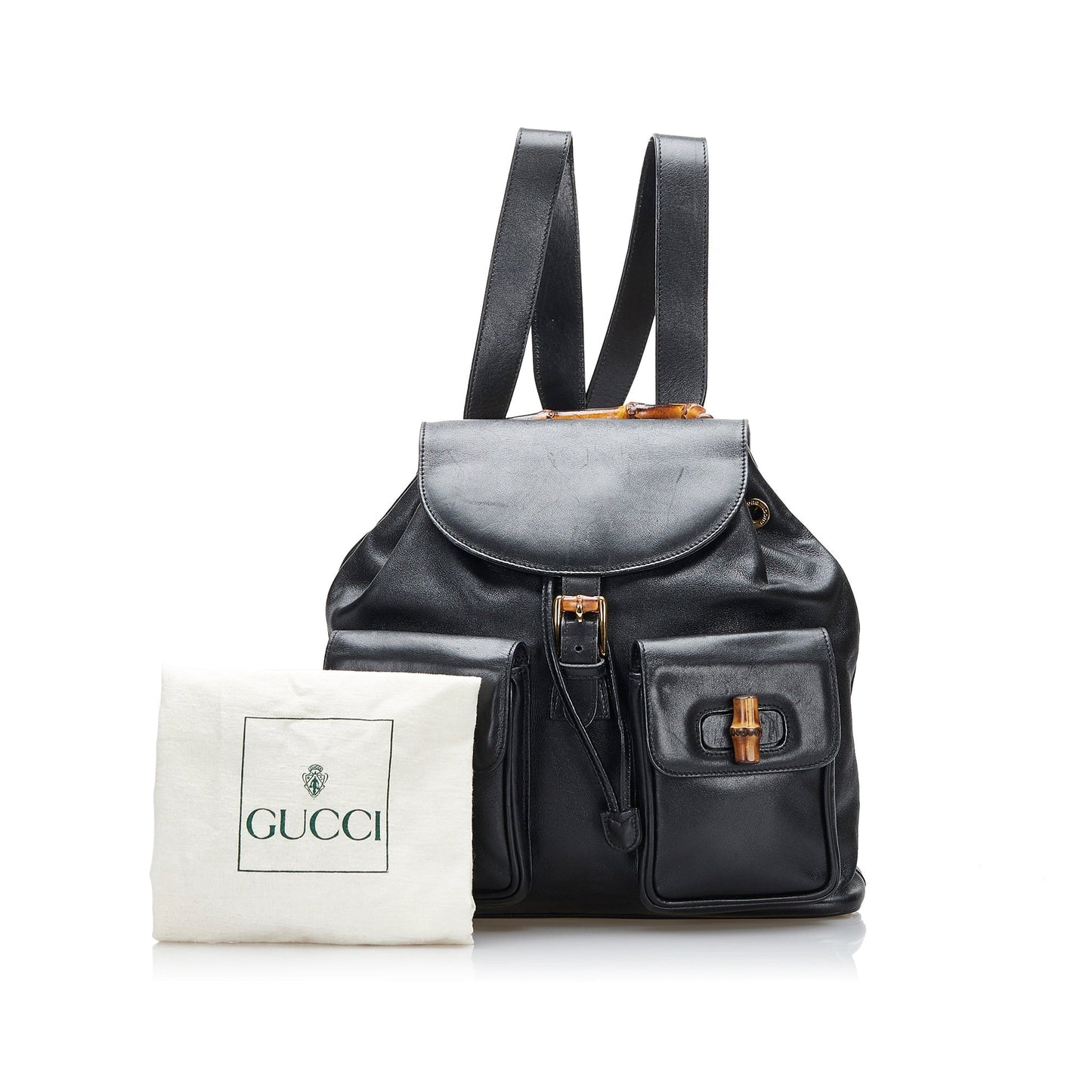 Gucci Leather Top Handle Backpack
