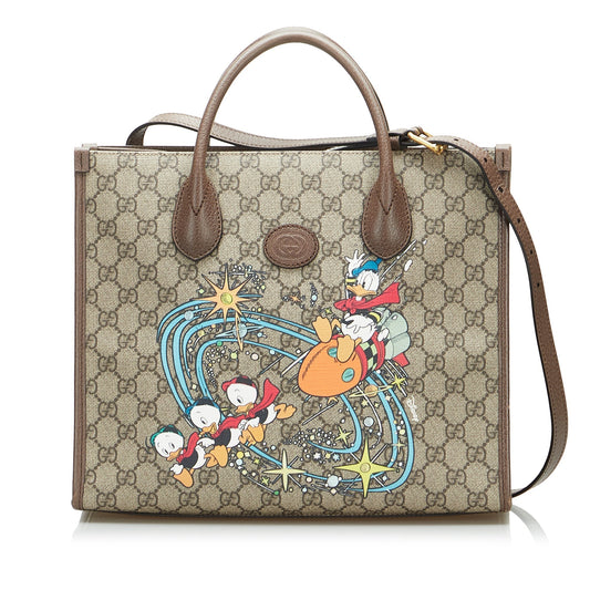 Gucci GG Supreme Leather Canvas Tote Style 1