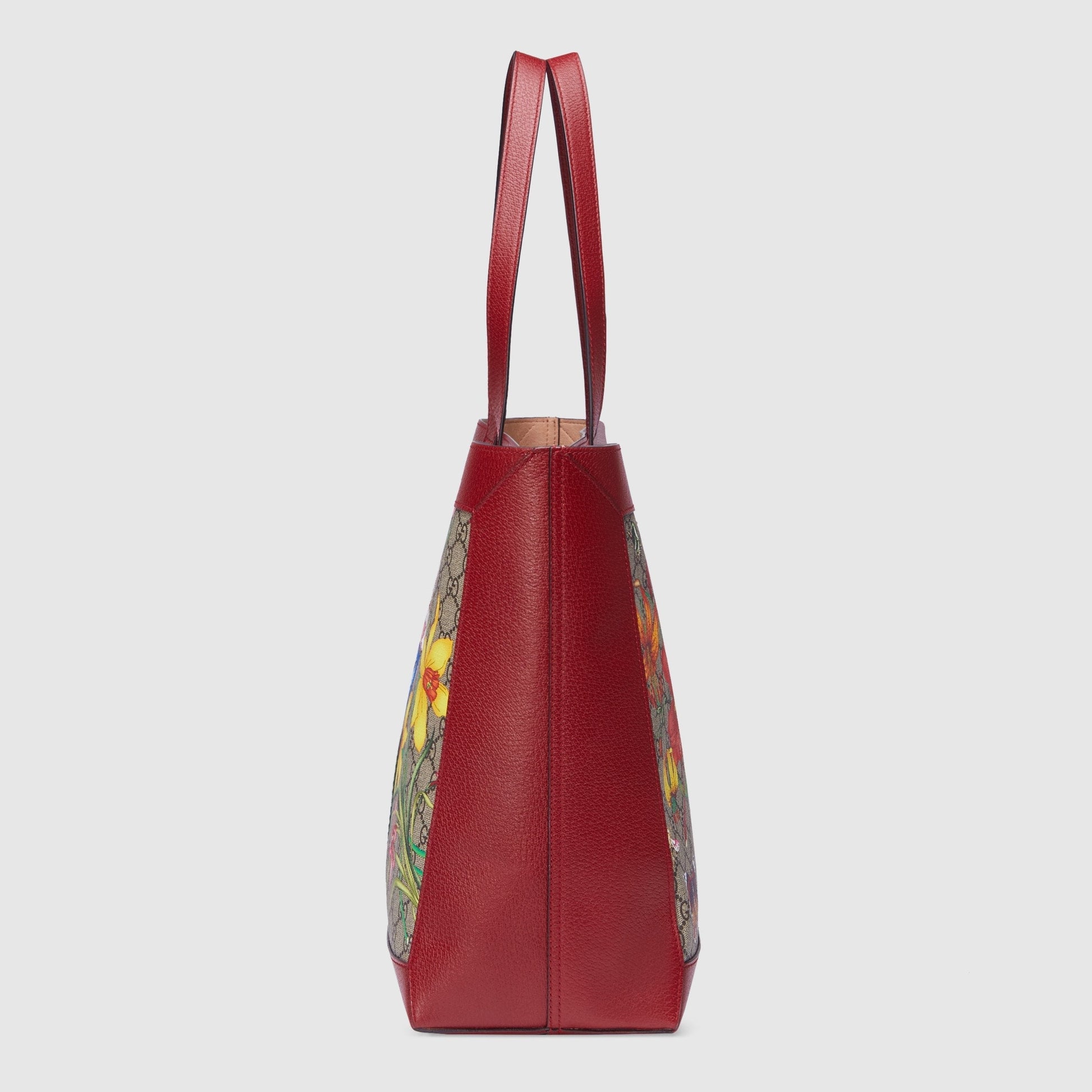 Gucci Monogram Leather Canvas Tote