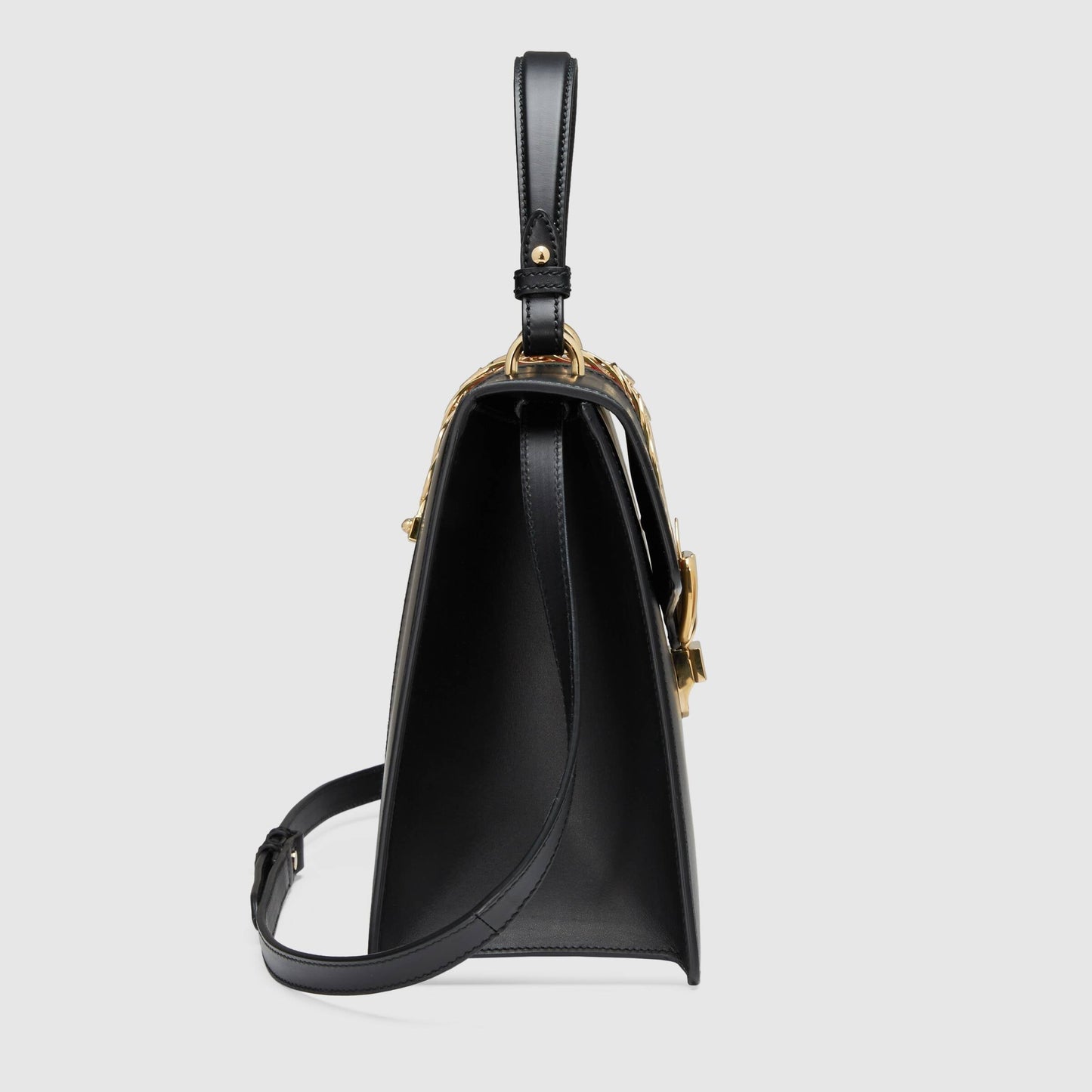 Gucci Monogram Nylon Chain Leather Crossbody
