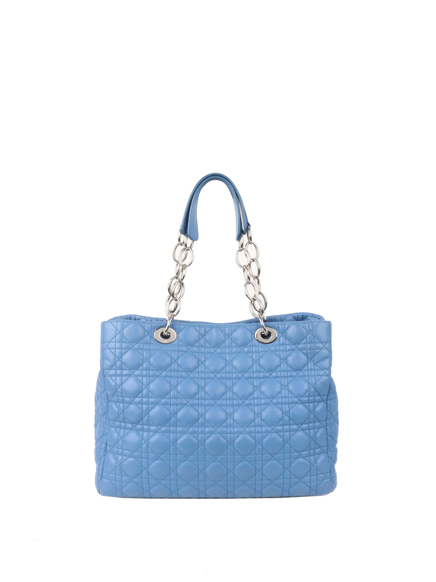 Dior Large Blue Cannage Soft Shopping Tote