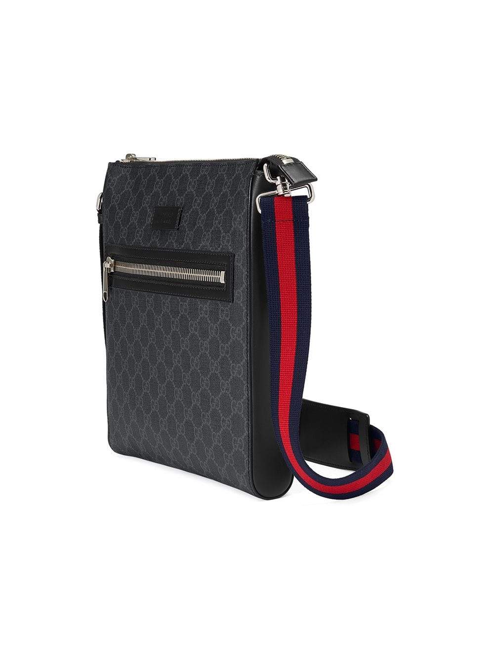 Gucci Monogram Nylon Leather Canvas Crossbody