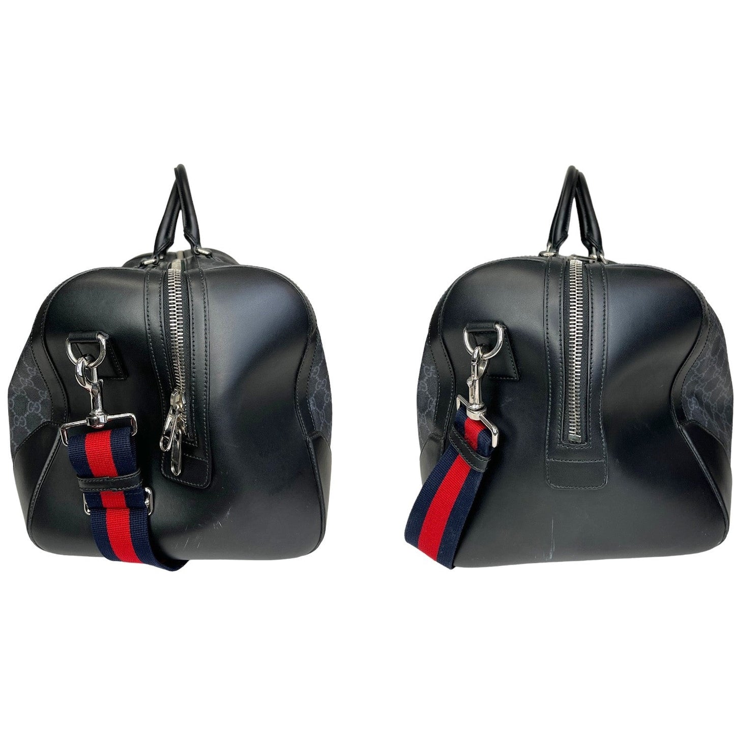 Gucci Leather Canvas Shoulder Bag