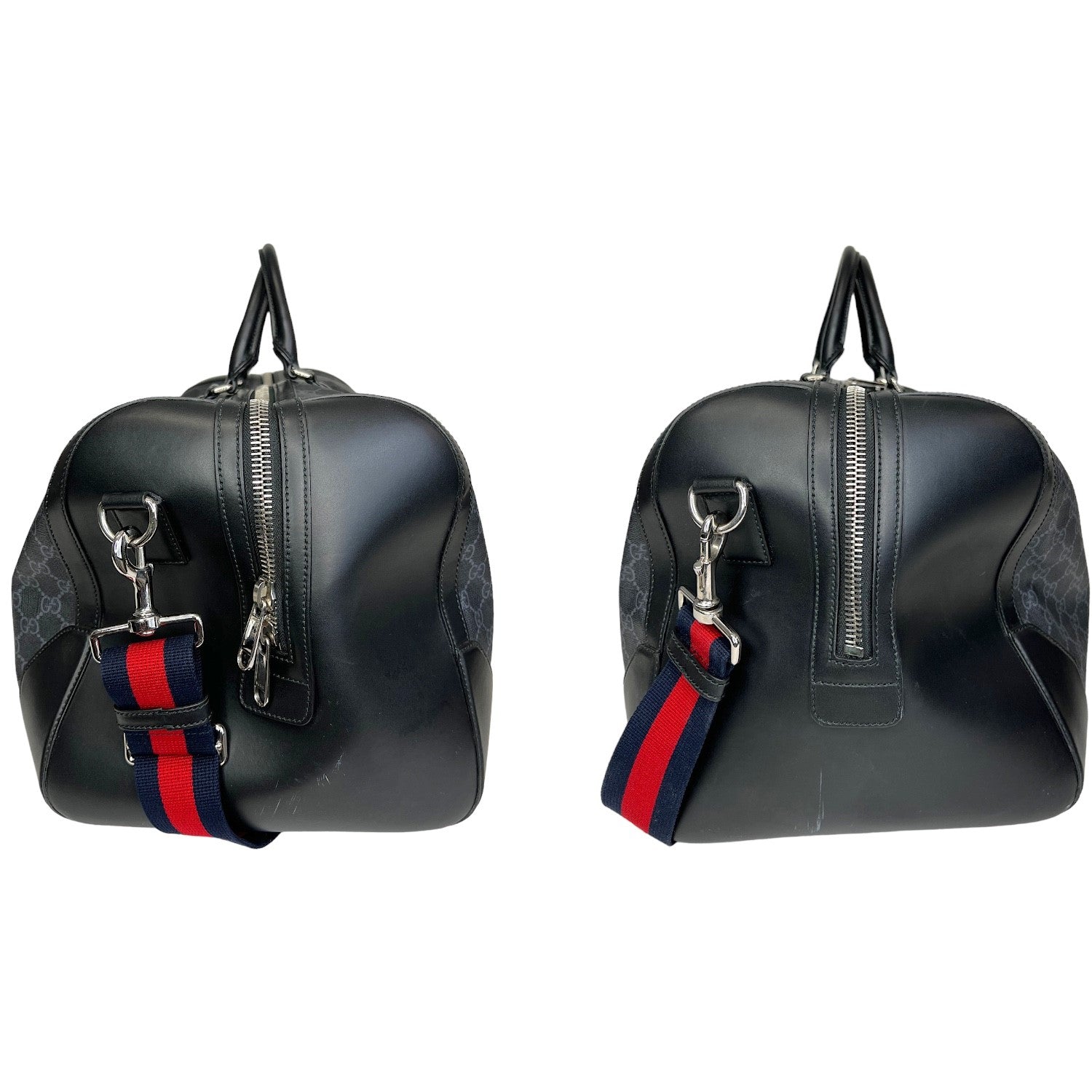 Gucci Leather Canvas Shoulder Bag