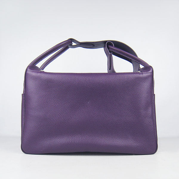 Luxury Hermes Lindy 34cm handbag 6208 purple Silver