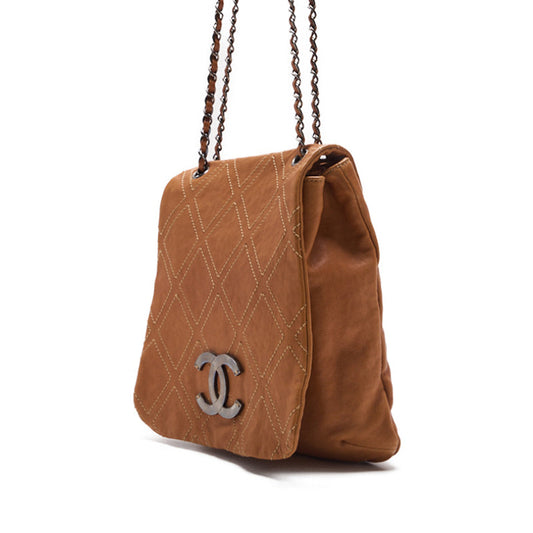CHANEL CHANEL Wild Double Stitch Decacoco Chain Shoulder Caviar S Brown (Silver G ) Shoulder Bag Mini Shoulder Bag Shoulder Bag Hybrid Ship] Himalan Bookstore Online