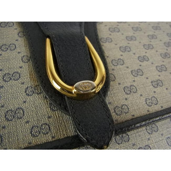 Gucci Envelope Leather Canvas Crossbody