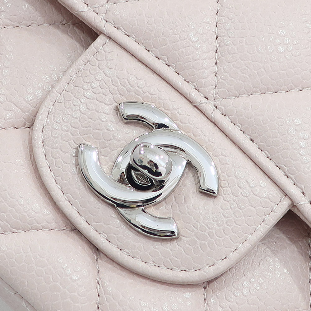 Chanel Bag Matrasse 25 A01112 Chain Shoulder CC Mark W Flap Caviar S Pink/SV G Women 19th/8-digit Card Bag