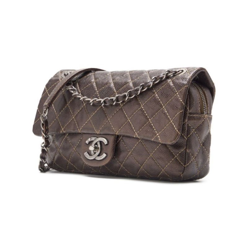 CHANEL CHANEL Matrasse Chain Shoulder Caviar S Brown (Silver G ) Shoulder Bag Mini Shoulder Bag Shoulder Bag Hybrid ? Ship? Honeymoon Online