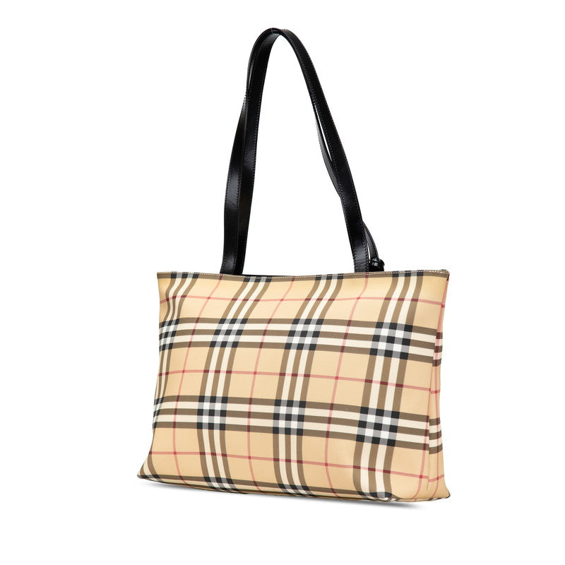 Burberry Nova Check PVC Leather Tote Bag