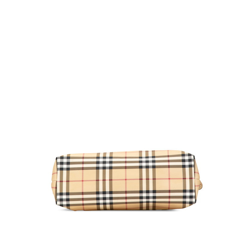 Burberry Nova Check PVC Leather Tote Bag