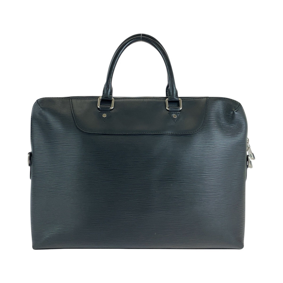 LOUIS VUITTON Business bag M50163 leather black Business bag briefcase Epi Porto Documents Jules mens