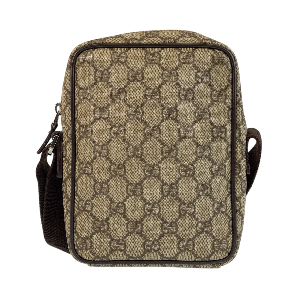 GUCCI Shoulder Bag 101680 GG Supreme canvas, leather Beige brown Shoulder Bag pochette Women
