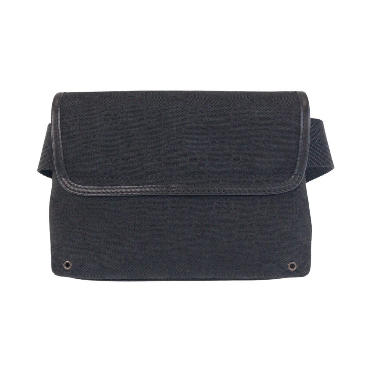 GUCCI Sling bag 92543 GG canvas Black SilverMetal Sling bag Bum bag Women