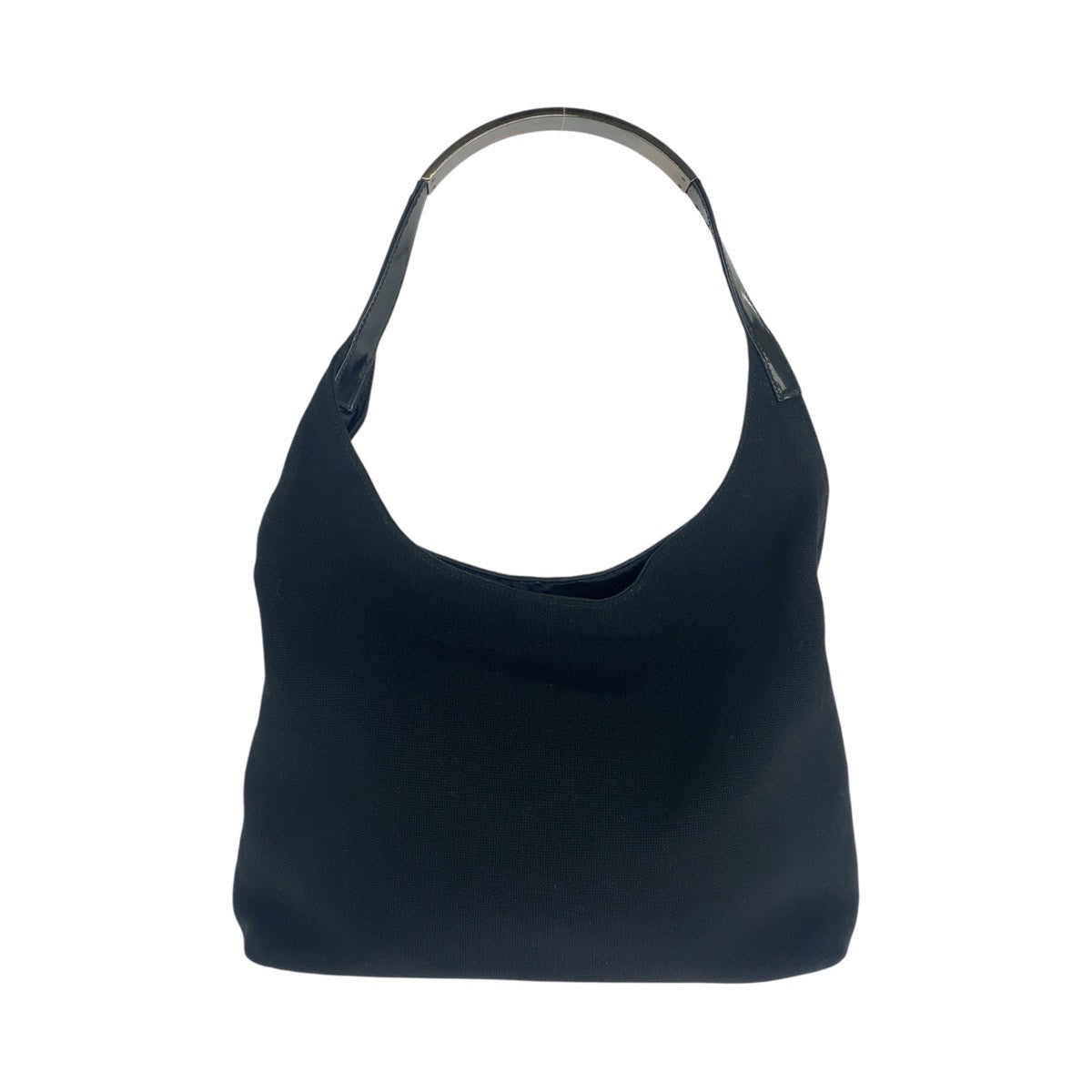 GUCCI Shoulder Bag 001 3297 Canvas, enamel Black SilverMetal Hobo Women