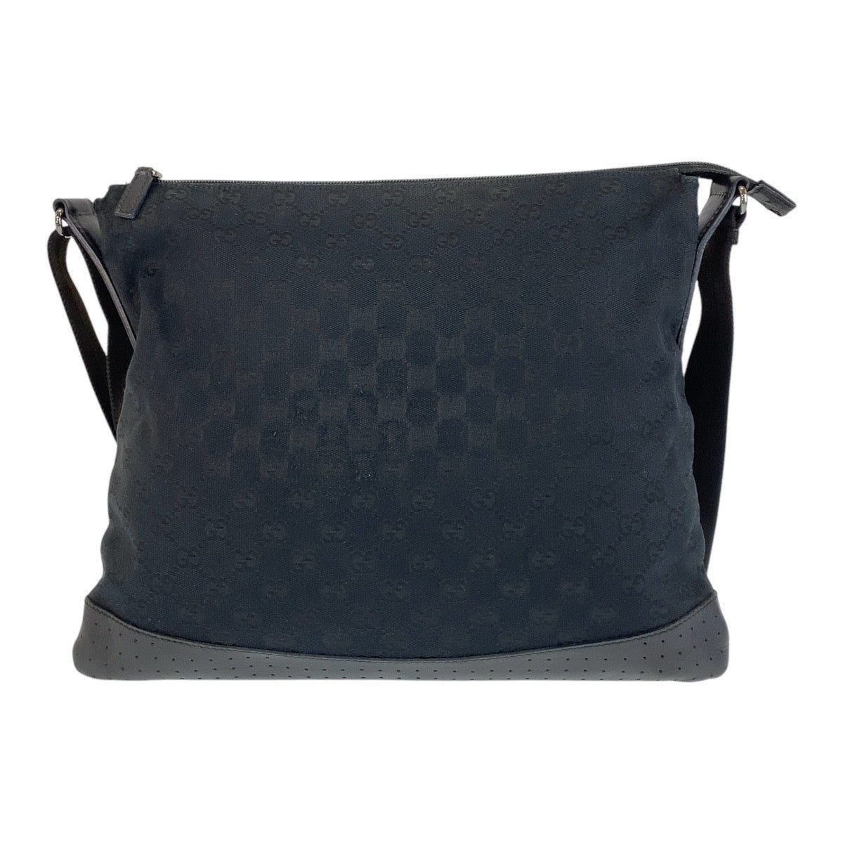 GUCCI Shoulder Bag 145355 GG canvas, leather Black black Shoulder Bag Messenger bag Women