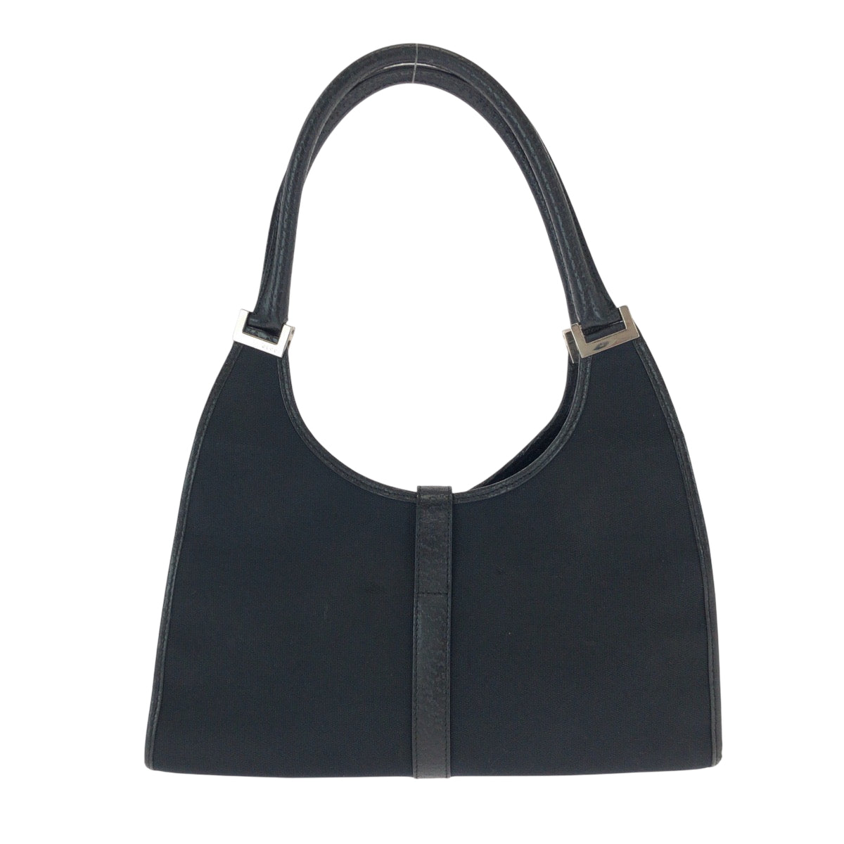 GUCCI Shoulder Bag 002 1067 GG canvas Black SilverMetal Hobo One Shoulder Bag Jackie Women